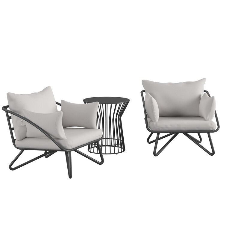 Teddi patio deals chair with cushions